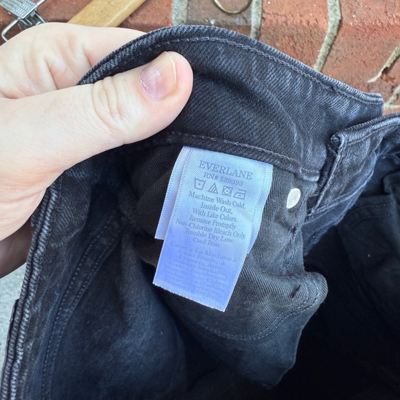 Everlane the curvy cheeky Jean organic cotton black denim Jeans Size 28 in Women - Picture 7 of 9